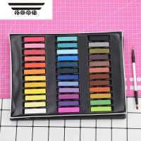 拓斯帝诺色粉粘土专用超轻黏土颜料绘画色粉盘手办上色粉陶泥软陶染色彩泥 36色色粉+上色刷 50g