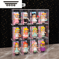 拓斯帝诺盲盒收纳展示架泡泡玛特手办展示柜popmart亚克力墙透明盒子