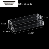 拓斯帝诺盲盒收纳展示架亚克力阶梯手办架子公仔桌面少女心泡泡玛特展示盒