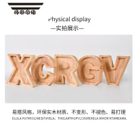 拓斯帝诺木质字母存钱罐硬币展示框泡泡玛特松松公仔收纳创意DIY摆件透明