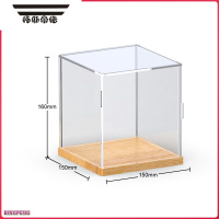 拓斯帝诺泡泡玛特展示盒手办黏土模型罩带门防尘透明亚克力拼装积木模型盒