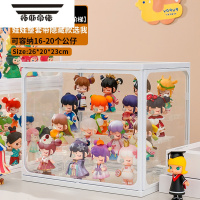 拓斯帝诺盲盒收纳展示架架子泡泡玛特公仔透明盒手办立牌玻璃防尘柜