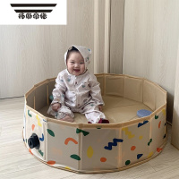 拓斯帝诺Ins韩风新款儿童海洋球池婴儿室内泳池玩具收纳游戏池围栏可折叠