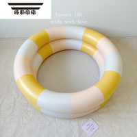 拓斯帝诺Favoria韩系ins丹麦条纹儿童充气游泳池宝宝水池家用夏日海洋球池