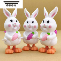 拓斯帝诺网红上弦发条玩具跳跳长耳兔可爱宝宝学爬益智男女孩1-2-3-4周岁 跳跳长耳兔3只(颜色随机)