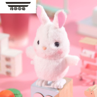 拓斯帝诺小兔子会走毛绒玩具泰迪熊毛绒公仔上链发条兔子玩偶儿童生日礼物 走路萌宠兔1只