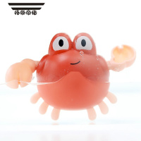 拓斯帝诺23年新款发条洗澡戏水玩具拉线海龟海狸宝宝0-1岁玩具无需要电池 发条桔色螃蟹