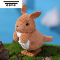 拓斯帝诺跳跳玄风小鹦鹉上链发条玩具仿真毛绒蹦跳鹦鹉宠物儿童玩具 毛绒小袋鼠 6*8*9