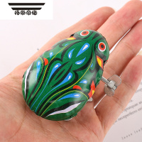 拓斯帝诺铁皮青蛙儿童玩具发条宝宝弹跳怀旧童年乐趣金属兔子公鸡老鼠 发条青蛙 ZAH