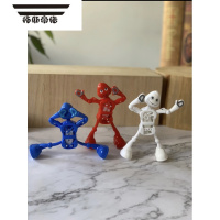 拓斯帝诺创意跳舞机器人上链发条玩具怀旧儿童玩具摇摆劈叉卡通火柴人玩具 [劈叉舞者*3]随机色