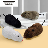 拓斯帝诺宠物猫玩具宠物逗猫逼真发条老鼠猫咪喜爱玩具小老鼠猫咪玩具鼠 发条毛绒老鼠1只