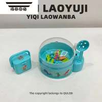 拓斯帝诺无聊了陪Ta捞鱼上链发条扭蛋玩具迷你小号钓鱼游戏机儿童亲子互动 迷你捞鱼机-绿色