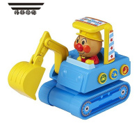 拓斯帝诺日本儿童小火车发条玩具男孩惯性回力汽车宝宝巴士挖掘机 挖土机(推行有音效)