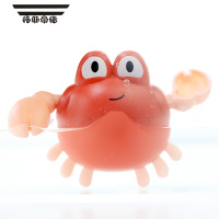 拓斯帝诺23年新款发条洗澡戏水玩具拉线海龟海狸宝宝0-1岁玩具 儿童益智玩 发条桔色螃蟹