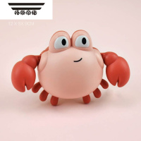 拓斯帝诺2022网红宝宝洗澡戏水游泳小螃蟹发条浴室玩水小乌龟儿童玩具 游泳小螃蟹(粉色)