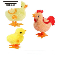 拓斯帝诺可爱仿真发条小鸡跳跳会跑的玩具儿童男女宝宝小孩上链迷你小玩具 [鸡爸+鸡妈+1个小鸡]一家3口(颜色随机