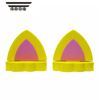 拓斯帝诺韩国汽车装饰发条大钥匙发条玩具小车超萌smart mini改装汽车发条 明黄色 小猫耳朵