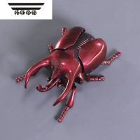 拓斯帝诺发条甲虫玩具模型儿童仿真爬行昆虫男孩宝宝创意上链条动物礼物 红色甲虫