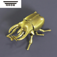 拓斯帝诺发条甲虫玩具模型儿童仿真爬行昆虫男孩宝宝创意上链条动物礼物 黄色甲虫