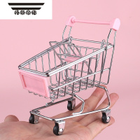 拓斯帝诺儿童手推车仿真迷你购物车超市玩具车过家家食物创意金属模型摆件