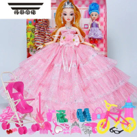 拓斯帝诺益智巴比换装洋娃娃礼盒套装女孩公主衣服婚纱生日礼物过家家玩具
