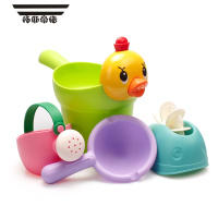 拓斯帝诺儿童洗澡玩具戏水车男孩女孩小黄鸭洗头杯婴儿宝宝洒水壶套装沙滩