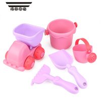 拓斯帝诺儿童沙滩玩具套装小水桶宝宝挖沙工具铲子小耙子洗澡戏水软胶水壶