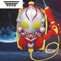 拓斯帝诺儿童抽拉式背包水枪大容量呲喷水枪玩具奥特曼独角兽男孩户外戏水