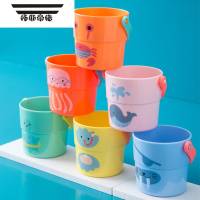 拓斯帝诺宝宝洗澡花洒杯子水壶母婴游泳馆戏水玩具婴幼儿童浴室迷你小水桶