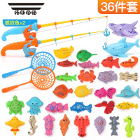拓斯帝诺钓鱼玩具儿童益智男女孩池套装磁性1一竿2至三6二半到3岁宝宝 单个套餐里[鱼不会重复]