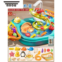 拓斯帝诺钓鱼宝宝玩具1一2岁儿童3男孩5少儿益智小孩两周半男童4生日礼物6 豪华⭐2合1-蓝[6鱼+1竿+滑道+捏捏鸭+