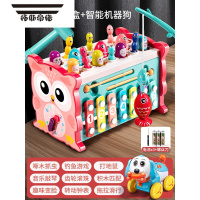 拓斯帝诺宝宝钓鱼玩具益智力开发婴儿童早教1一2二两3周岁半礼物男孩女孩0 [红]10合1多功能六面体+智能拉线狗