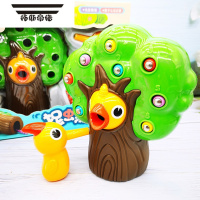 拓斯帝诺啄木鸟玩具捉虫喂小鸟鸡抓吃虫子男生1一2岁女孩宝宝钓鱼儿童益智 啄木鸟喂虫子(2鸟16虫)