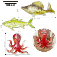 拓斯帝诺2022夏季宝宝磁性钓鱼玩具儿童塑料散装鱼夜市公园摆摊捞鱼池 褐色 39号鱼(20只)