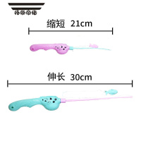拓斯帝诺儿童钓鱼玩具磁水可伸缩仿真亲子互动趣味玩具鱼杆散装 15号鱼竿(10条)