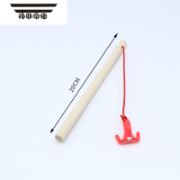 拓斯帝诺木质钓鱼玩具鱼竿摆摊小孩超耐用木鱼杆钓真鱼多功能鱼竿 22号鱼竿(4只装)