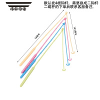 拓斯帝诺宝宝车窗玩具儿童电动钓鱼玩具配件钓钩竿钓鱼旋转亲子钓鱼 中号带钓钩4根杆(颜色随机)