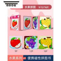 拓斯帝诺进阶磁力拼图幼儿童玩具磁性1一2宝宝3到6岁男女孩益智力早教动脑 [三合一磁性书]1阶水果拼图(收藏加购优先发货