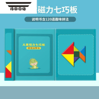 拓斯帝诺儿童早教益智玩具火柴棍棒幼儿园3-6岁磁性拼图可移动小木棍数字 儿童磁性七巧板[内附120道趣味玩法说明书]