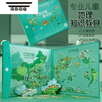 拓斯帝诺儿童磁性三合一中国地图世界拼图幼儿园地理认知磁力益智玩具 磁性书本式三合一地图