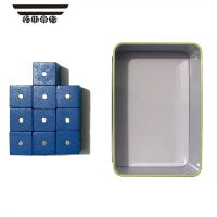 拓斯帝诺六面磁性立方体 正方体立体王积木块数学几何 小学生小方块玩具 2.5cm蓝色磁性立方体10粒送铁盒