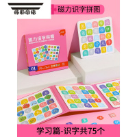 拓斯帝诺儿童玩具磁力识字拼图男孩女孩益智早教2到6到3岁宝宝磁性认字板 基础1阶磁力识字拼图