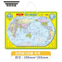 拓斯帝诺磁力中国地图拼图磁性世界地理儿童初中学生早教益智男生女孩玩具 世界地图磁力拼图[中号]