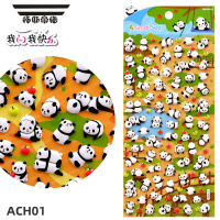 拓斯帝诺企鹅熊猫贴纸儿童小图案立3d体动物泡泡贴小猫小狗宝宝奖励粘贴画