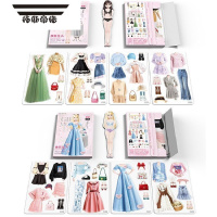 拓斯帝诺公主磁性换装收藏册儿童学生女孩贴画玩具4岁宝贝贴纸反复贴纸书