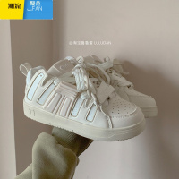 聚范鲁鲁蛋 设计感小白鞋女款2023春季新款白色厚底板鞋运动休闲鞋子