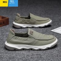 聚范老北京布鞋男士夏季一脚蹬男鞋冰丝透气薄款软底休闲懒人劳保鞋