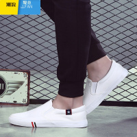 聚范男士老年鞋老人鞋透气夏季帆布鞋男懒人一脚蹬男鞋工作老北京布鞋