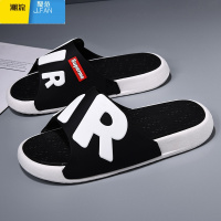 聚范拖鞋男夏季外穿ins潮流户外厚底防滑踩屎感男士沙滩一字凉拖居家