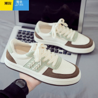 聚范2024夏季新款透气帆布男鞋潮鞋潮流增高布鞋百搭休闲运动小白板鞋